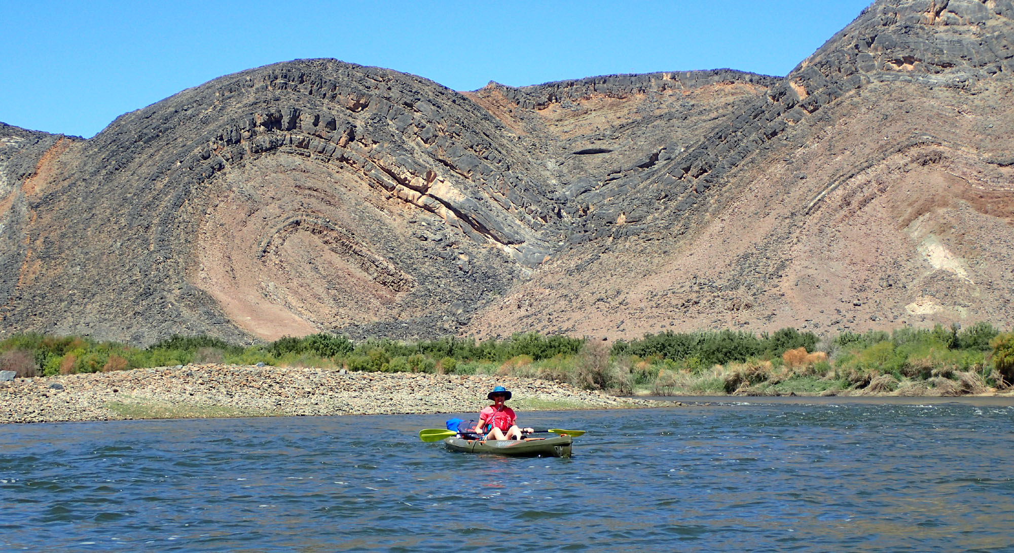 Photograph from a previous trip on the Orange River.